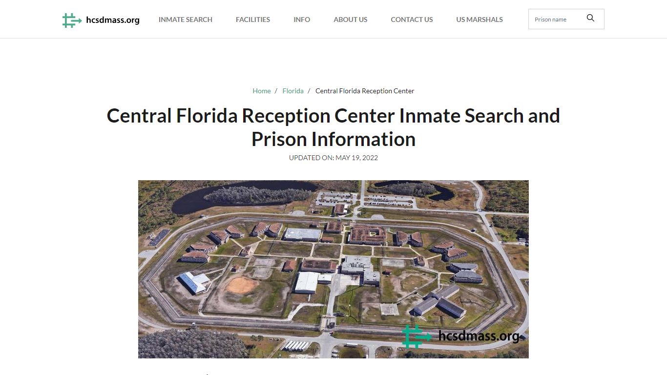 Central Florida Reception Center Inmate Search, Visitation ...