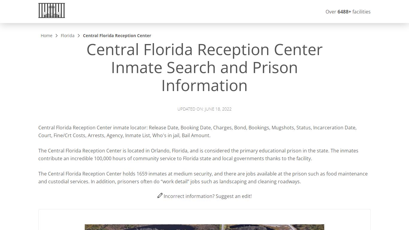 Central Florida Reception Center Inmate Search, Visitation ...